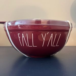 New Rae Dunn Fall Y’All mixing bowl and spatula